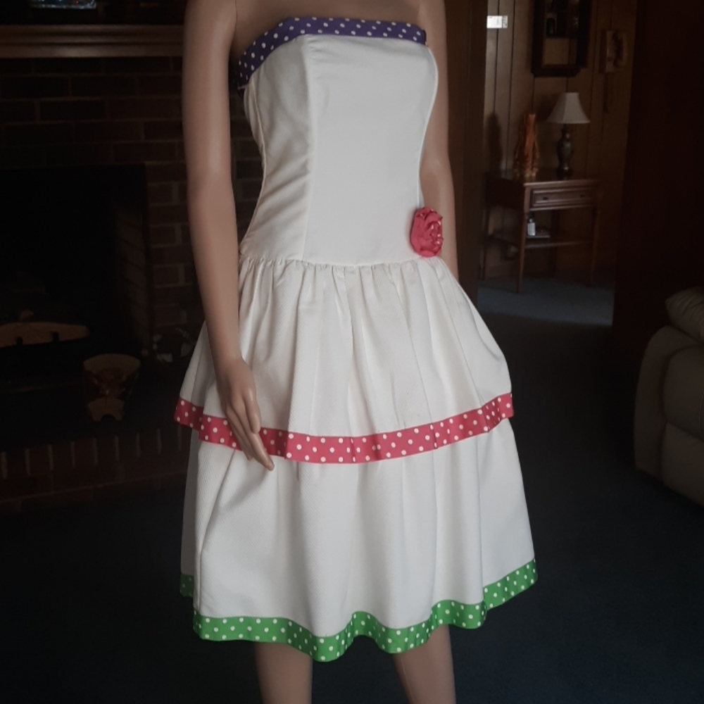 Vintage strapless dress